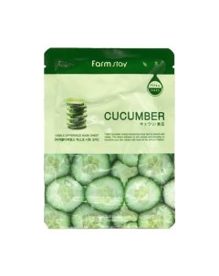 Маска для лица увлажняющая с экстрактом огурца Visible difference cucumber FarmStay 23мл Myungin cosmetics co., ltd