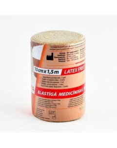 Бинт эластичный компрессионный высокой растяжимости Lauma Лаума модель 2 Latex Free 150x10 см Лсэз лаума фабрикс ооо