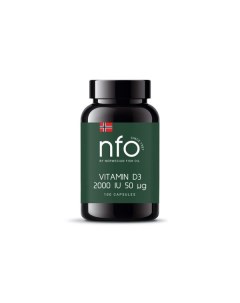 Витамин Д3 NFO Норвегиан фиш оил капсулы 2000МЕ 250мг 100шт Norwegian fish oil as