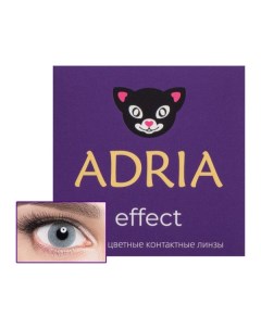 Линзы контактные цветные Adria Адриа Effect color 8 6 3 00 Grafit 2шт Interojo inc.
