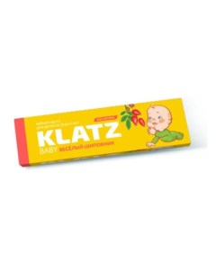 Паста зубная для детей Веселый шиповник без фтора Klatz baby 48мл Си ай ди групп
