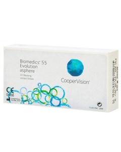 Линзы контактные CooperVision КуперВижн biomedics 55 evolution 8 6 5 50 6шт Coopervision inc.