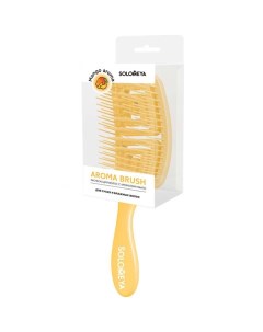 Расческа для сухих и влажных волос с ароматом манго Rectangular Solomeya Solomeya cosmetics ltd