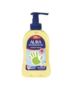 Мыло жидкое для всей семьи с антибактериальным эффектом ромашка Аура 300мл Aura