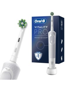 Щетка зубная электрическая 3708 с зарядным устройством 3757 белая Vitality Pro D103 413 3 Oral B Ора Braun gmbh