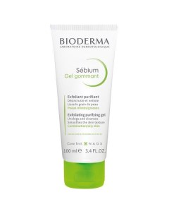 Гель гуммирующий для очищения жирной кожи лица Sebium Bioderma Биодерма 100мл Naos (bioderma)