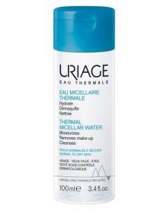Вода мицеллярная для нормальной и сухой кожи лица очищающая на основе термальной воды Uriage Урьяж ф Laboratories dermatologiques d`uriage