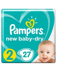 Подгузники Pampers Памперс New Baby Dry р 2 Mini 3 6 кг 27 шт Procter & gamble.