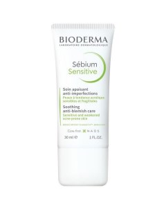 Крем для проблемной кожи лица увлажняющий и успокаивающий Sensitive Sebium Bioderma Биодерма 30мл Naos (bioderma)