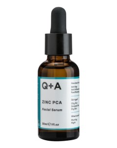 Сыворотка для лица с цинком Zinc PCA Facial Serum 30мл Q+a