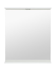 Зеркало Руан с подсветкой 65x74 см цвет белый Без бренда