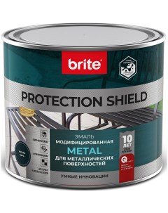 Эмаль по ржавчине Protect Shield цвет черный 2 л Без бренда