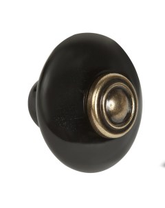 Ручка кнопка мебельная 211 28x30 мм цвет матовый черный Без бренда