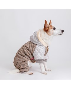 Комбинезон с капюшоном для собак XL серый Petmax