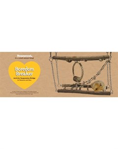 ROSEWOOD Игрушка для грызунов деревянная Подвесной мост коричневая 10х28x20см Великобритания Rosewood (великобритания)