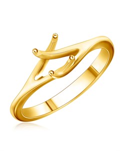 Оправа кольцо из желтого золота Бронницкий ювелир