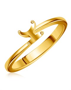 Оправа кольцо из желтого золота Бронницкий ювелир
