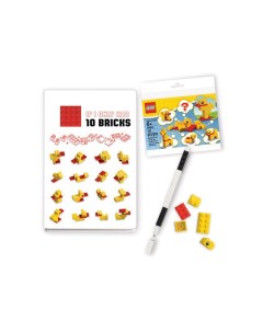Книга для записей LEGO Книга для записей ICONIC Duck Build 192 листа линейка Lego