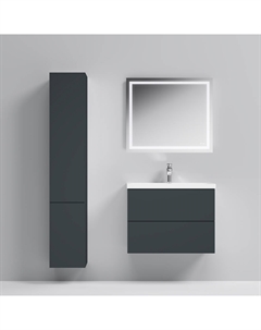 Комплект мебели Gem 75 см, 2 ящика подвесная графит матовый Am.pm.