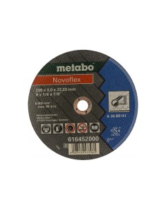 Диск отрезной Novoflex 230ммx3мм x 22 23 прямой по металлу 1шт 616452000 Metabo