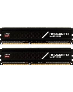 Комплект памяти DDR4 DIMM 16Gb 2x8Gb 3200MHz CL16 1 35 В Radeon R9 Gamer Series Amd