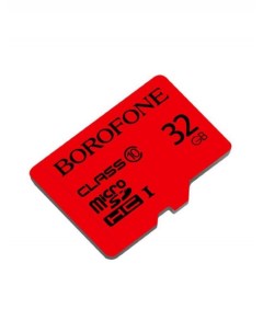 Карта памяти 32GB microSD Card Class 10 Red Borofone