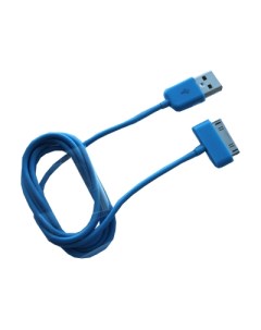 Кабель Apple 30 pin USB 1 м синий Promise mobile