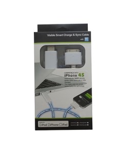 Кабель Apple 30 pin USB 0 9 м белый зеленый Promise mobile