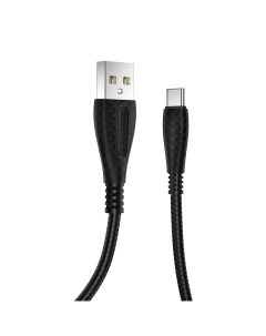Дата кабель BX38 USB Type C TPE 2 4A 1 м Black Borofone