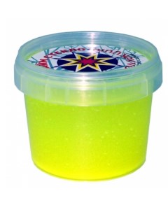 Слайм Стекло Party Slime желтый неон 100 грамм Новая химия