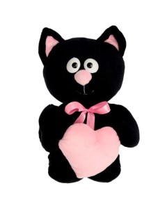 Котик с сердцем черный Princess love