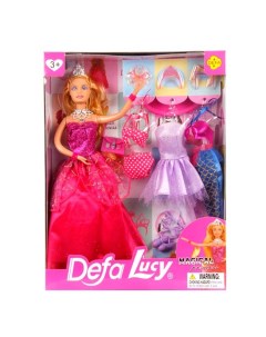Кукла 8269 с платьями в коробке Defa lucy