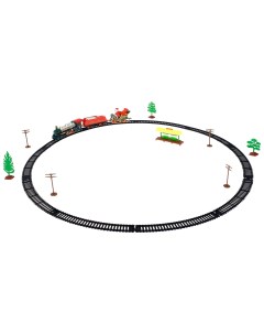 Железная дорога Новогодний экспресс работает от батареек Woow toys