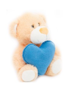 Медвежонок 20 25 см с голубым флисовым сердцем 0913120 60 ДСВ Unaky soft toy