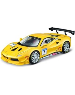 Машинка металлическая коллекционная 1 43 Ferrari Racing 488 Challenge 18 36306 Bburago