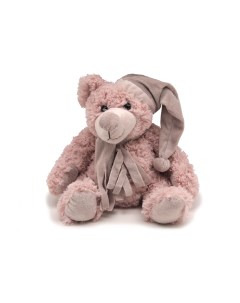 Мягкая игрушка Мишка Дилан в шапке и шарфе 20 см бледно розовый Magic bear toys