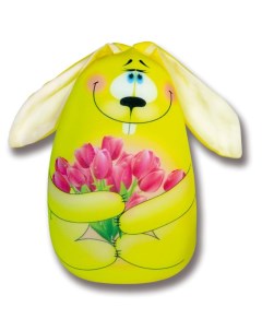 Мягкая игрушка подушка антистресс Заяц Элвин желтый Штучки, к которым тянутся ручки