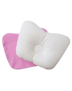Подушка Бабочка Плюс для малышей 27х21х7 см розовая Smart textile