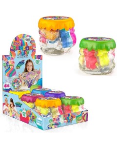 Лизун Вязкая масса Rainbow Fluffy Slime АльянсТрест Danko toys