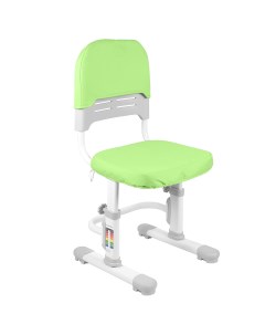 Детский растущий стул Lux 01 с мягким чехлом Comfort 01 серый с зеленым чехлом Anatomica
