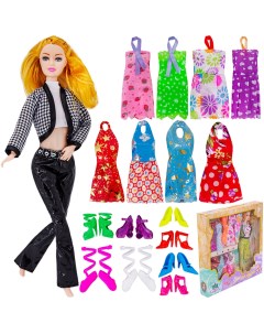 Кукла для девочки Мой гардероб с набором платьев в коробке Miss kapriz