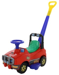 Каталка детская Автомобиль с ручкой красный 6780 Molto