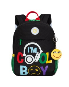 Рюкзак дошкольный для мальчика в детский сад RK 377 3 1 черный Grizzly