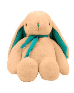 Мягкая игрушка Кролик 38 см персик бирюзовый Lapkin