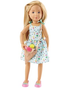 Кукла Вера в сарафане и сумкой мороженое Kruselings