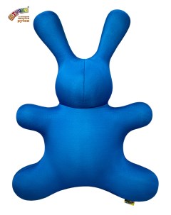 Игрушка антистресс Заяц однотон синий Штучки, к которым тянутся ручки