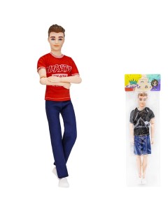 Кукла Кен 30 см подвижные руки и ноги цвет микс Miss kapriz