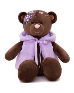 Медведь фиолетовый в жилетке 35 см BB VIO 25 KULT Bloom collection Белайтойс