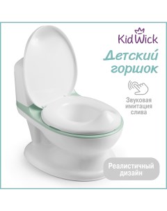 Горшок унитаз детский Hippo зеленый Kidwick