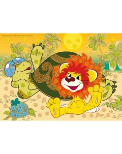 Набор для творчества Мозаика из пуговиц Львенок и Черепаха М 5317 Рыжий кот